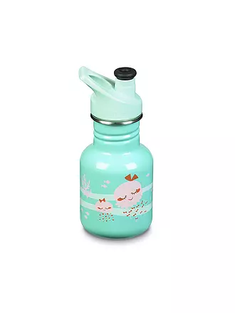 KLEAN KANTEEN | Kinder Trinkflasche Classic einwandig 12 oz (355 ml) mit Sippy Cap | türkis